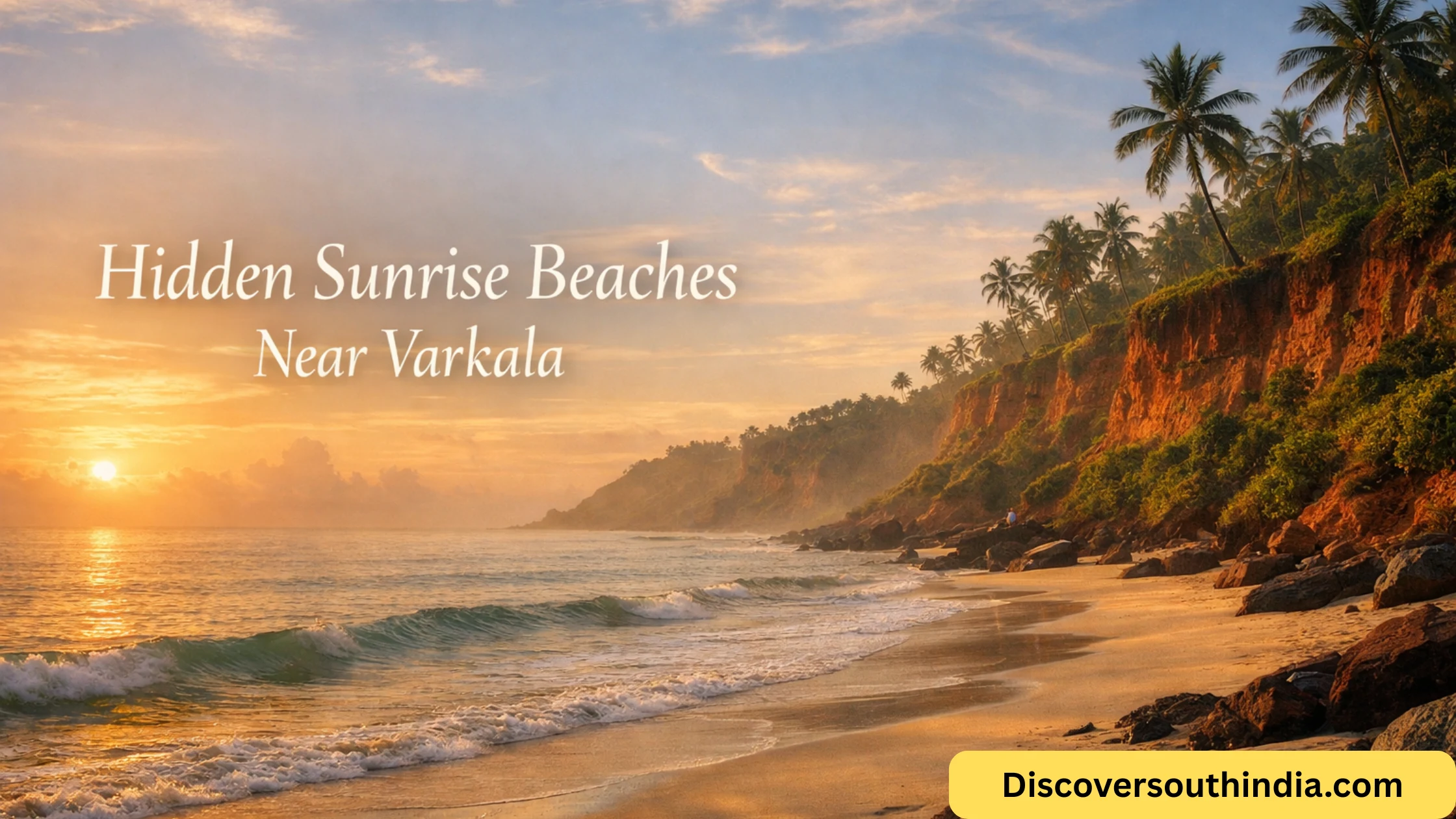 hidden sunrise beaches near Varkala