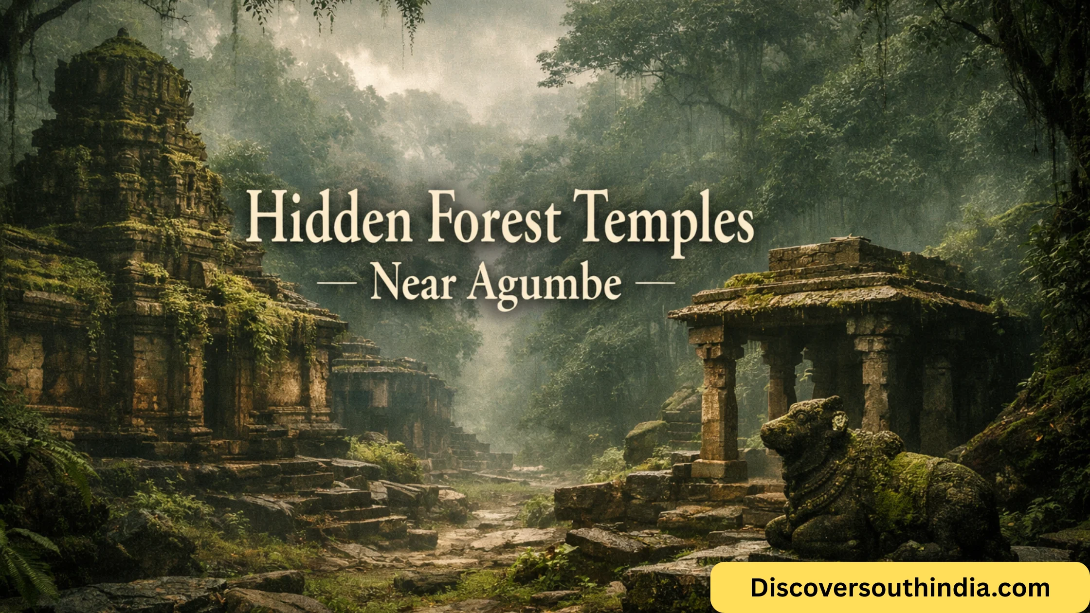hidden forest temples near Agumbe