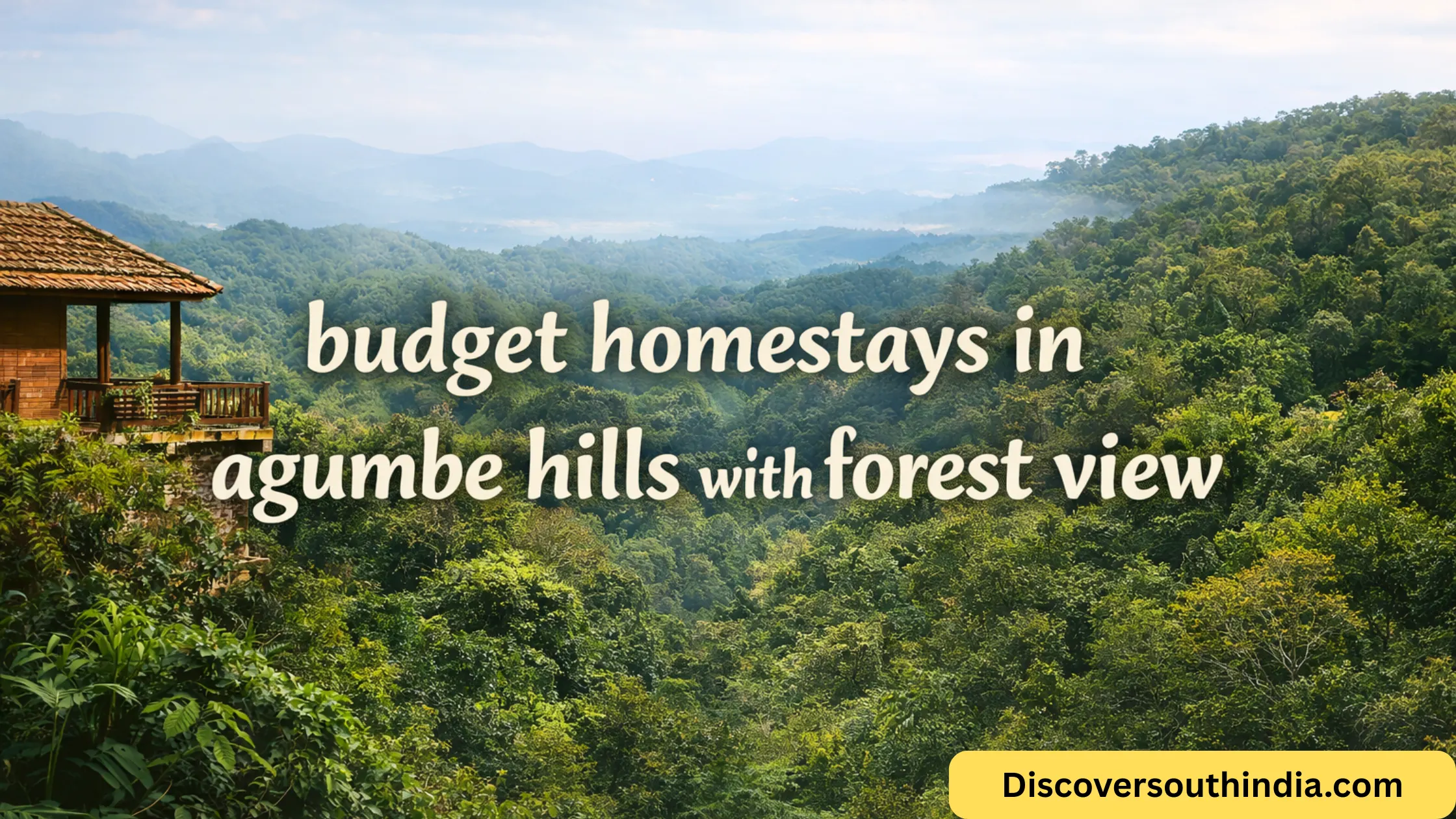 budget homestays in agumbe hills with forest view