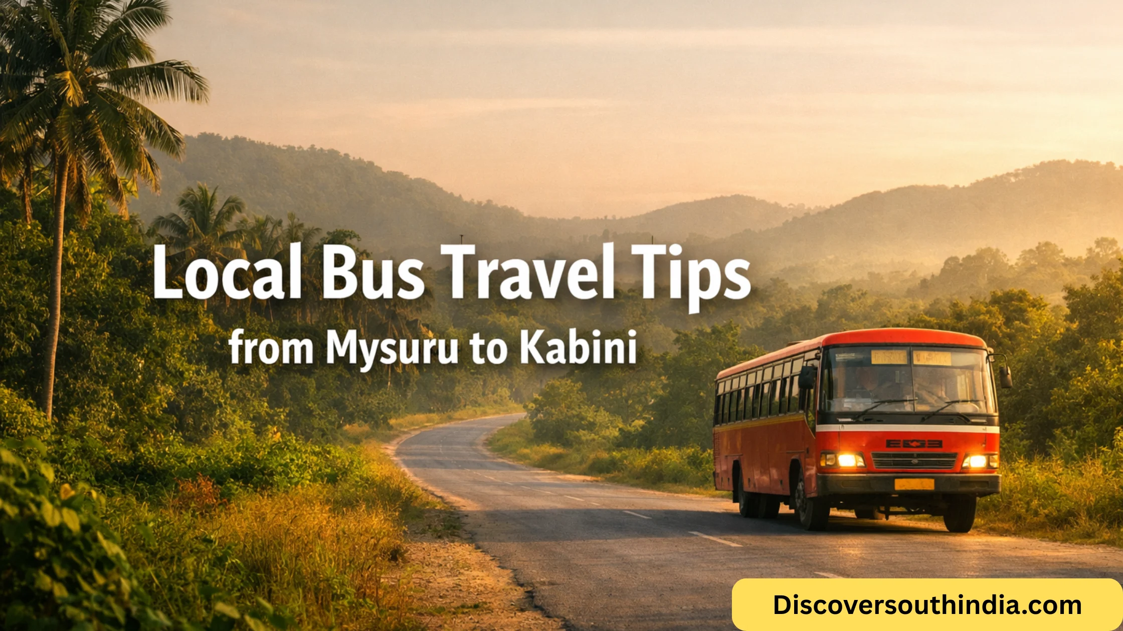 Local bus travel tips from Mysuru to Kabini