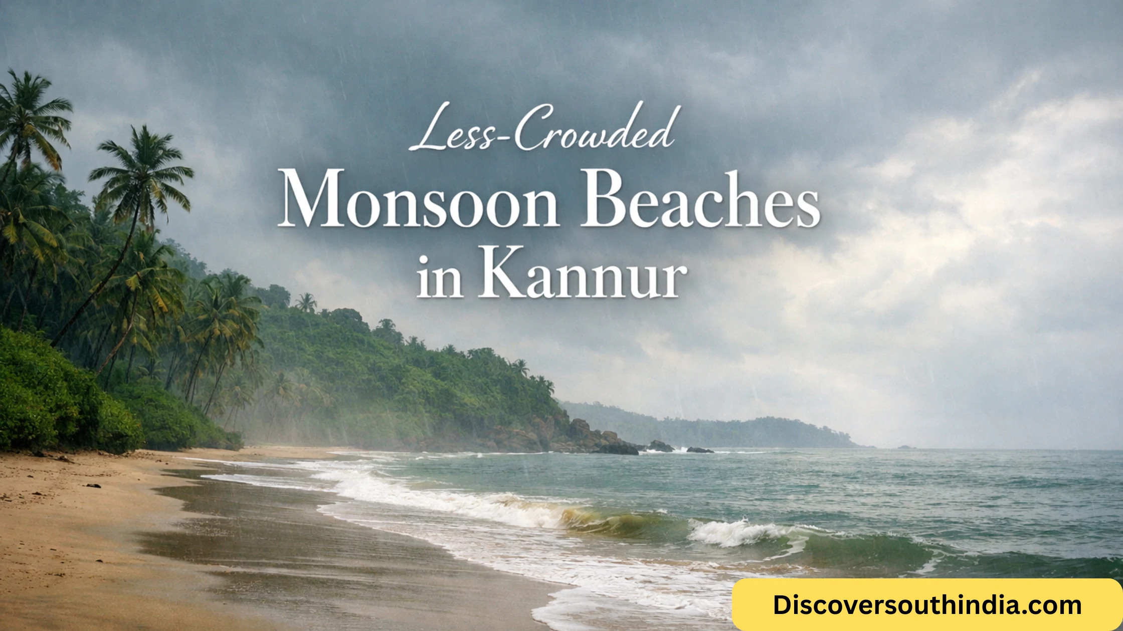 less crowded monsoon beaches in Kannur