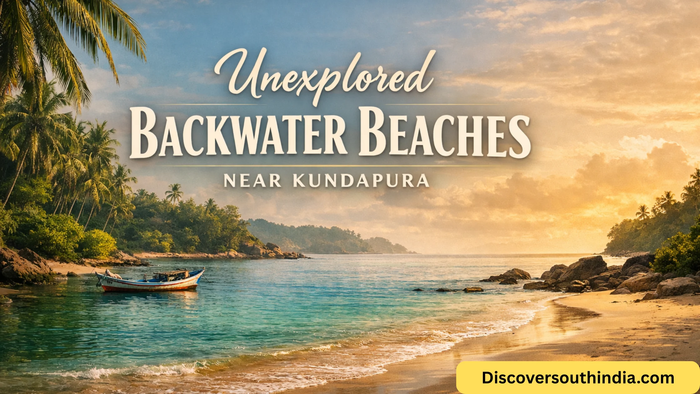unexplored backwater beaches near Kundapura