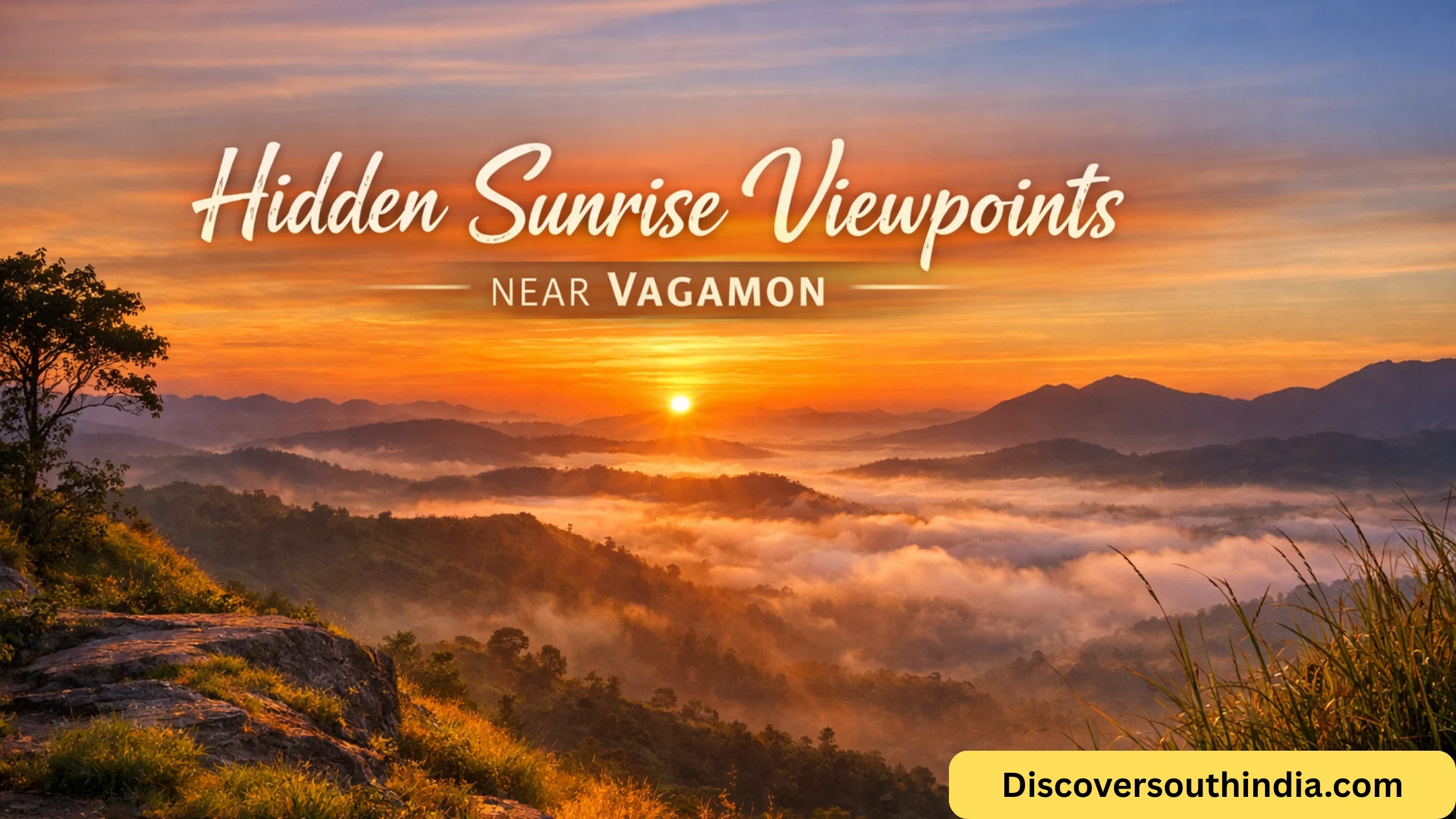 Hidden sunrise viewpoints near Vagamon