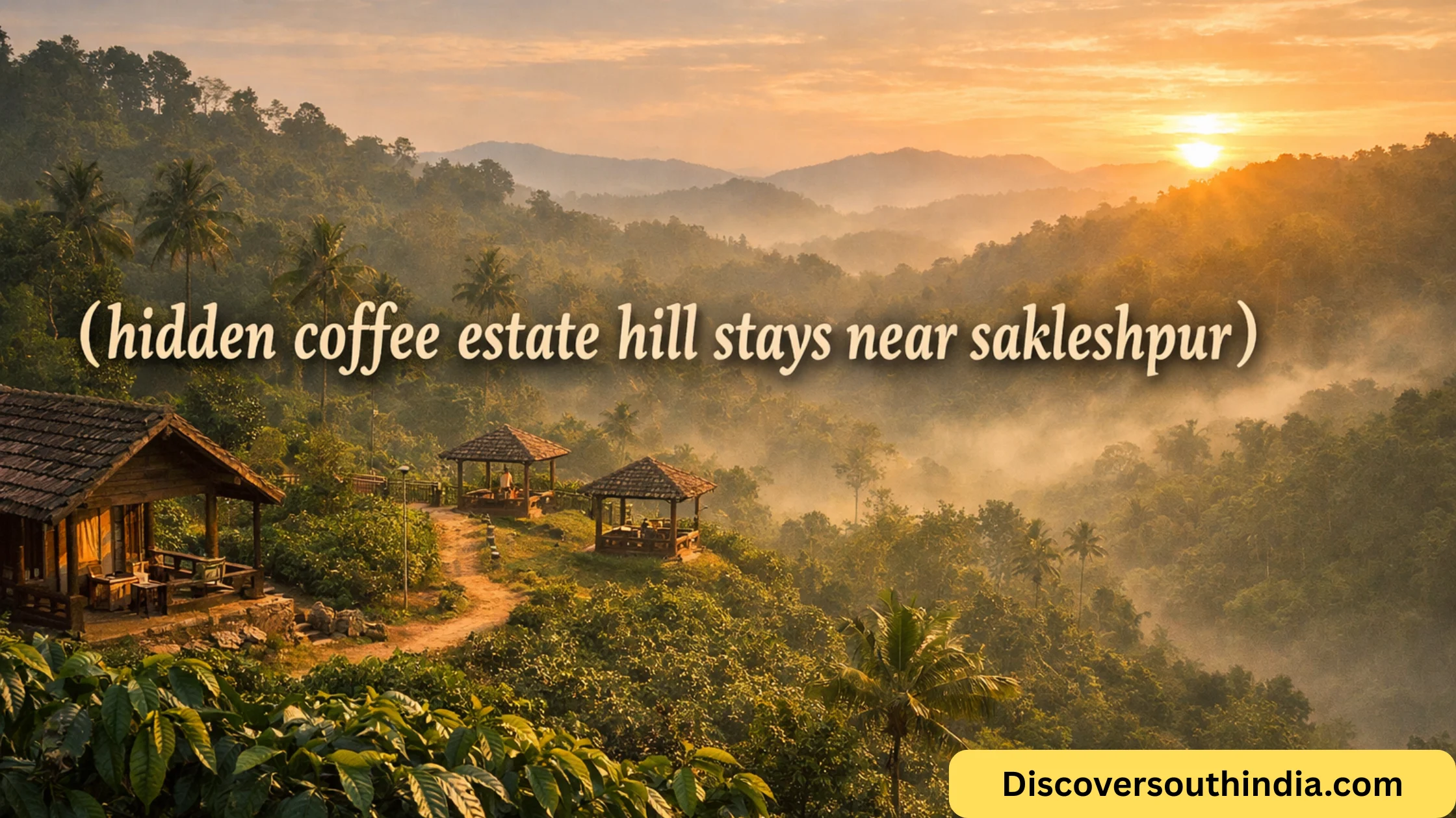 hidden coffee estate hill stays near Sakleshpur