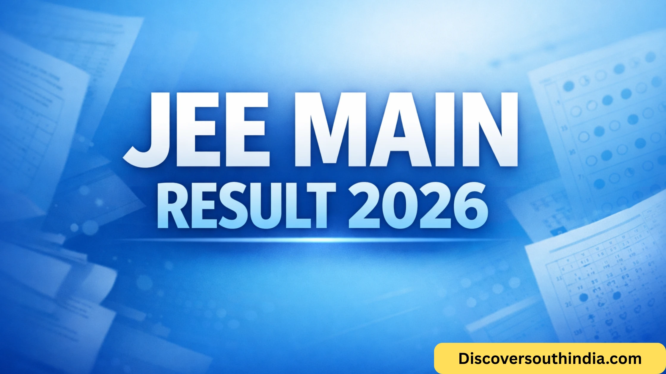 JEE Main Result 2026