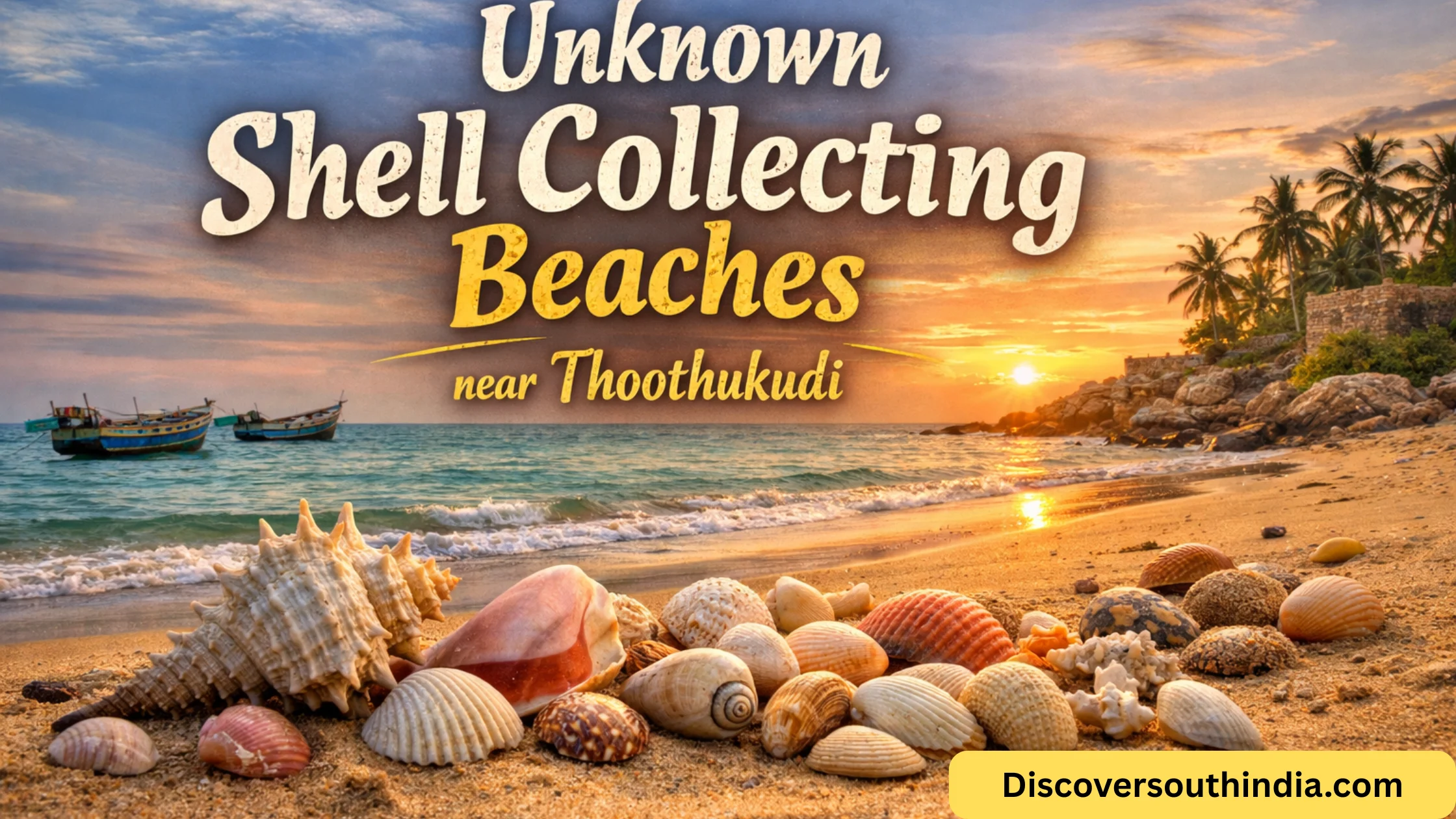 unknown shell collecting beaches near Thoothukudi
