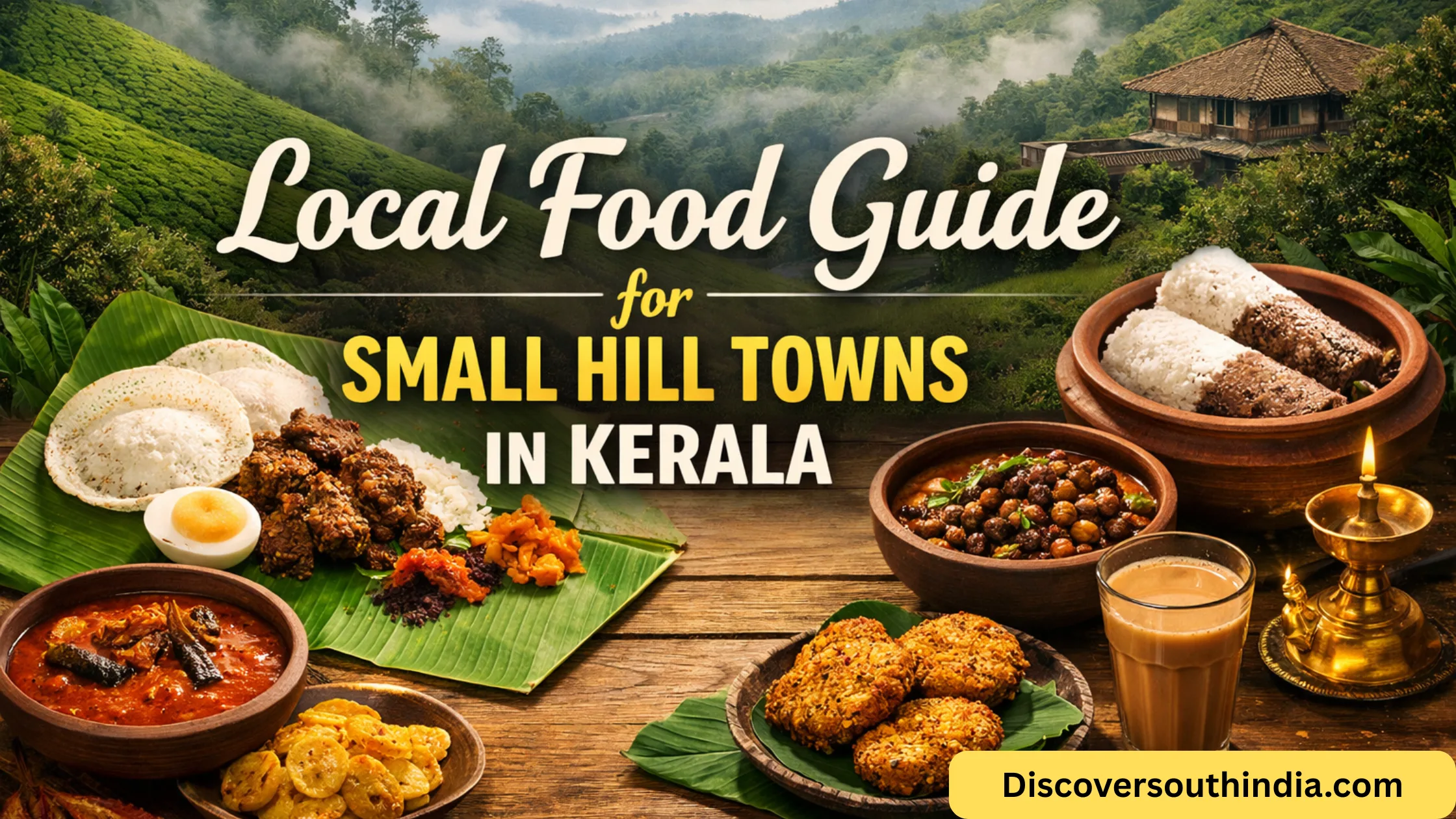 local food guide for small hill towns in Kerala