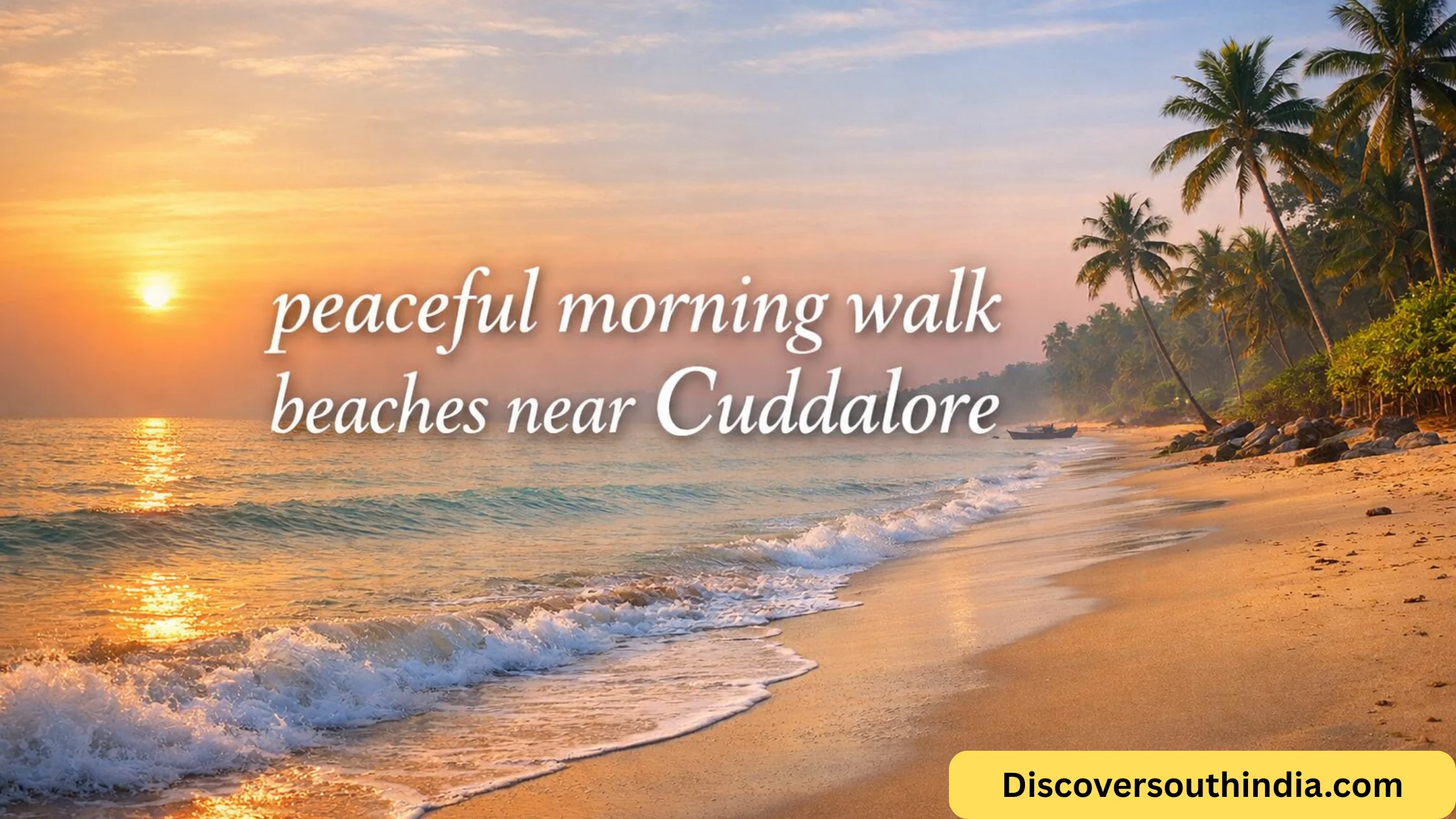 peaceful morning walk beaches near Cuddalore